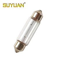 Ampoules halogènes pour voiture C5W 12V 5W, ampoules intérieures SV8.5 31mm 36mm 39mm 41mm, éclairage de plaque d'immatriculation de voiture