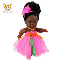 Giocattoli per bambini Produttore Silicone Bambole Del Bambino Popolare 2021 del Regalo Dei Bambini del Commercio All'ingrosso Nero Sveglio Bambole