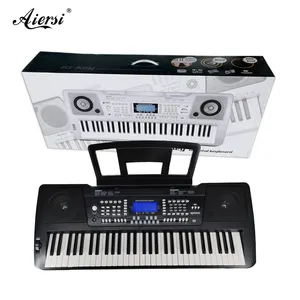 Aiersi teclado de computador eletrônico, características árabe da marca, função de divisão, teclado midi, usb, mp3 player, função