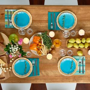 MOSSIC Portaplatos de Mimbre de Bambú de 24 cm, Apto para Microondas, Tradicional, para Fiestas y Cenas, Hecho en China - Product Image 5