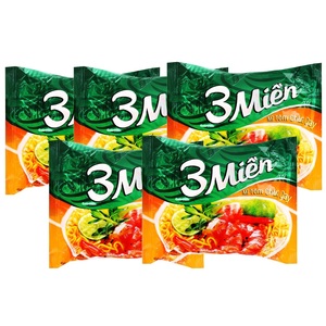 Nouilles aux crevettes instantanées 3Mien 65g, saveur épicée et acidulée, best-seller - Product Image 3