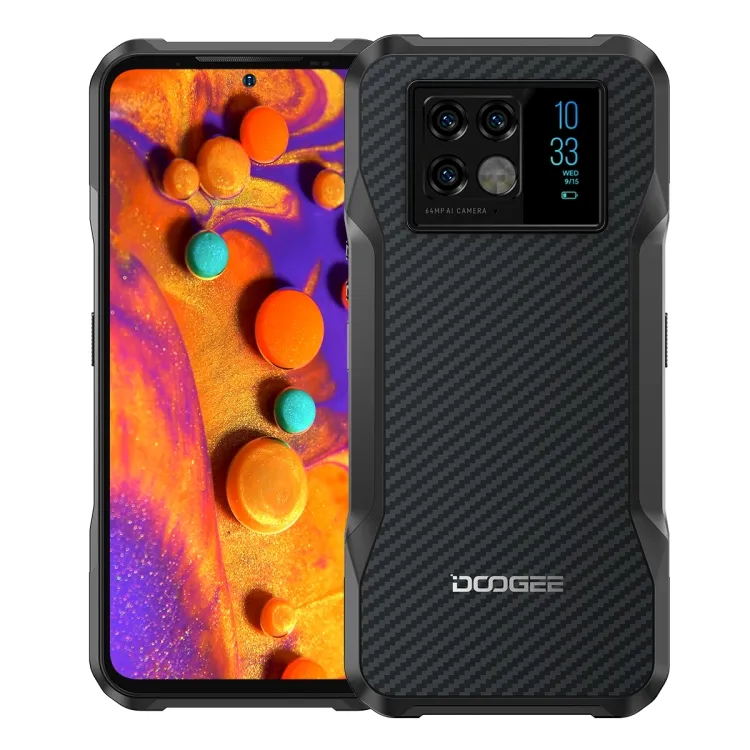 New Arrival DOOGEE V20 Dual 5G Rugged Phone 8GB+256GB Side Fingerprint Octa Core Celular Wireless Charge DOOGEE V20 Mobile Phone