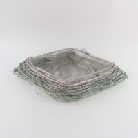 Buatan tangan Modern/Antik/pedesaan kecil bantal rotan penanam hati dalam ruangan/luar ruangan tanaman ember minimalis untuk dekorasi