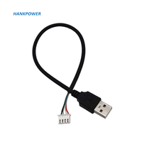 Câble d'extension de données USB2.0 personnalisé, femelle vers borne XH2.54, 4 broches, Dupont, connecteur USB AF