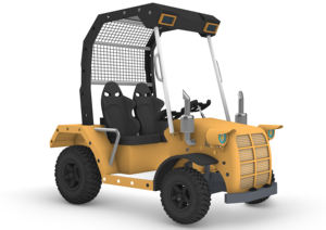 1800W Haute Puissance Rougeoyante Enfants Ride-On <span class=keywords><strong>Tracteur</strong></span> <span class=keywords><strong>Remorque</strong></span> Tout-Terrain Jouet Intérieur pour Parcs Aventure Centres Commerciaux Fermes 48v Métal - Product Image 4