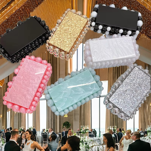 Bolso de Mano Elegante de Acrílico para Fiesta de Bodas, con Cierre Magnético y Correa de Cadena para Mujer - Product Image 2