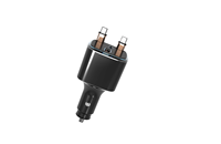Pengisi Daya Mobil Listrik 60W PD OTP Baru 2025 5V 3A Kabel Tipe-C Anti Api yang Dapat Ditarik 4-in-1 Pintar untuk Perangkat Ponsel & Jam Tangan Pintar