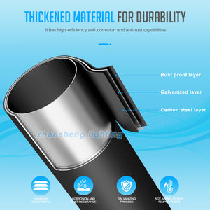 Modulare combinazione di lampione stradale esterno in acciaio zincato lampione solare custom 3m 4m 5m 6m strada palo della luce - Product Image 3