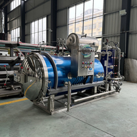Autoclave de stérilisation par pulvérisation d'eau à vapeur, pour bocaux, boîtes de conserve, pochette en verre, bouteille PP