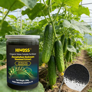 Fertilizante Orgánico en Polvo de Algas Negras Solubles en Agua, Acondicionador de Suelo con Ácido Algínico para Vegetales de Hoja y Raíz - Product Image 1