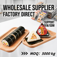 Frozen Korean Snacks Wholesale Onigiri Ready to Eat Bulk Pack Halal Private Label Snacks Convenient to Go Food Triangle Kimbap