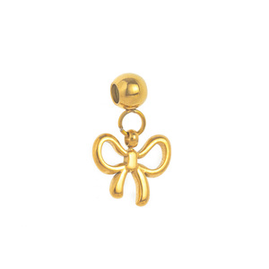 คอลเลกชันจี้มินิรูปดอกไม้และธรรมชาติ |   สแตนเลสสตีลเคลือบทอง 18K แบบ PVD |   ผีเสื้อ, ปลาดาว, โคลเวอร์, หัวใจ และอื่นๆ - Product Image 5