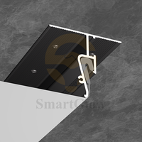 Profilé en aluminium pour plafond tendu, profilé d'ombre en aluminium pour plafond tendu, profilé en aluminium pour bande LED à montage mural, fourni par des fabricants chinois