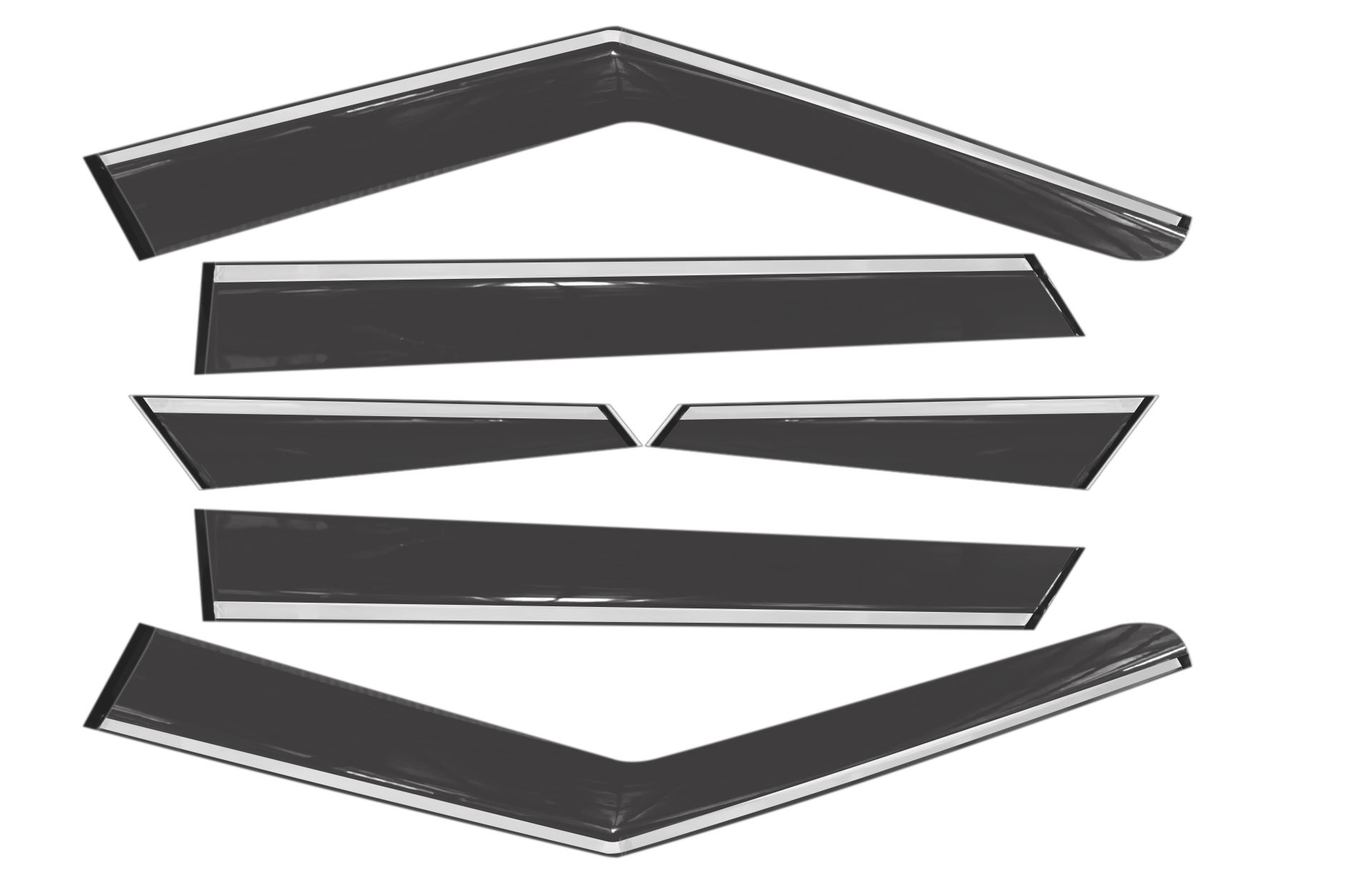Window Visor 6pcs (PC Injection)