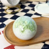 Jouet à presser en plastique, boule souple effet glace pilée, rebond lent, jouet anti-stress malléable, boule sensorielle couineuse pour 14 ans et plus