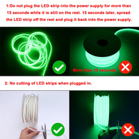 ESANN Bande lumineuse LED COB 110V/220V IP67 Étanche WiFi Intelligente Éclairage paysager extérieur pour la décoration de jardin et de patio