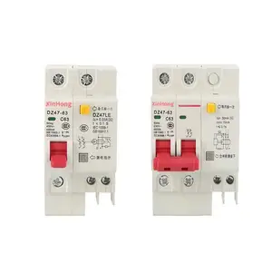 Dz47le 1P 2P 3P MCB RCCB RCBO MCCB c45n bảo vệ rò rỉ bộ phận ngắt mạch