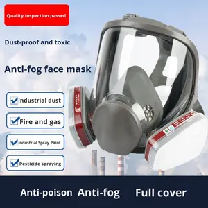 6800 Masker Gas Full-<span class=keywords><strong>Face</strong></span> Karet 3-Lapisan Filter Hepa Filter Dapat Diganti Anti-Kabut Dapat Digunakan Kembali Perlindungan Debu Industri Pengelasan - Product Image 5