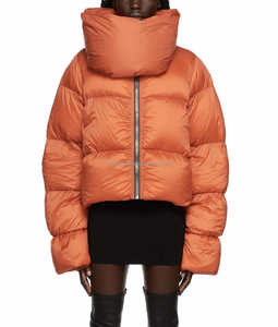Veste matelassée à bouton-pression pour femme unisexe Veste de motard vert Veste <span class=keywords><strong>et</strong></span> manteau en duvet Jkt à col entonnoir <span class=keywords><strong>noir</strong></span> pour hommes - Product Image 5