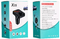 X8 X3 X3S double USB lecteur Mp3 de voiture rapide rapide QC 1.2-3A chargeur BT kit d'appel mains libres BT modulateur d'émetteur fm sans fil