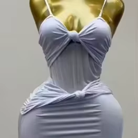 Nouvelle Robe de Soirée Mixi Plissée Élégante pour Femme, Épaules Dénudées, Dentelle, Manches Longues, Sexy et Froncée, Collection Printemps 2026