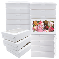 Wholesale Embossed Recycled Kraft Paperboard Cake Box Custom Clear Window Self Erecting 2mm Thickness Food Grade Magnetic
