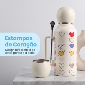 Termo de Acero Inoxidable Personalizado con Color, para Viajes y Campamentos, Marca OEM Argentina Brasil Yerba, para Sudamérica - Product Image 4