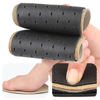 Coussinets d'avant-pied en cuir de vachette perforés, respirants, légers, pour talons hauts, demi-semelles antidérapantes et souples
