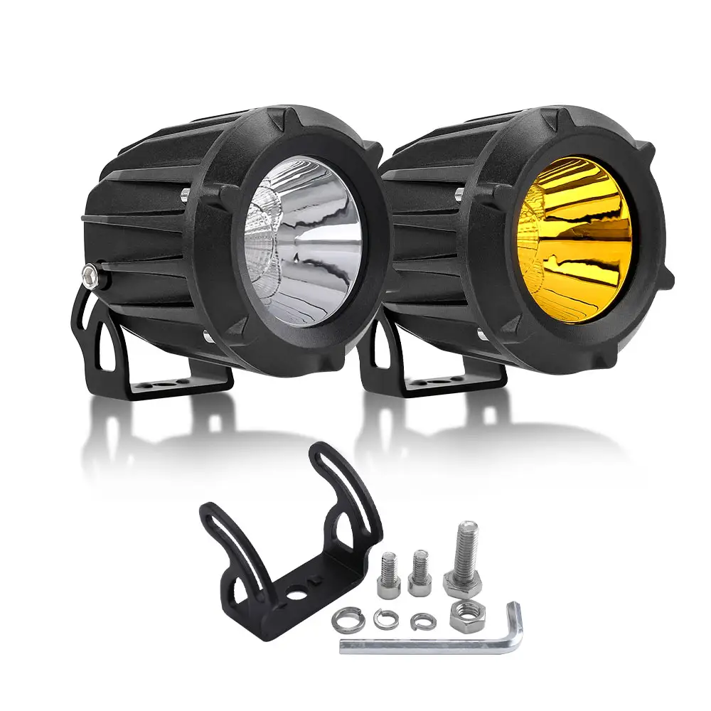 Auto beleuchtung system 30w 3500k 6500k dual farbe gelb weiß mini 3,5 inch ATV UTV Offroad 4X4 führte arbeit licht für marine boot