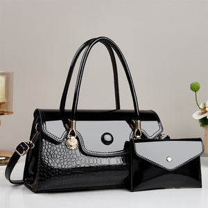 Nouvelle collection 2026 : Sacs à bandoulière de luxe pour <span class=keywords><strong>femme</strong></span>, motif crocodile, avec <span class=keywords><strong>portefeuille</strong></span> assorti – Vente en gros transfrontalière - Product Image 2