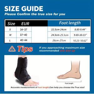 Knöchel orthese mit Seitens tabilisa toren-Verstellbare Knöchel stütze Verstauchte Knöchel orthese für Knöchel verstaucht, Achilles sehne, - Product Image 4