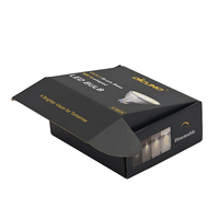 Boîtes d'emballage pour ampoules LED personnalisées écologiques, boîtes d'expédition pour appareils ménagers, carton ondulé noir mat, électronique grand public