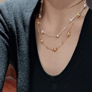 สร้อยคอจี้ทรงสี่เหลี่ยมประดับเพชรเต็มเม็ด ดีไซน์เรียบง่าย ทำจากเงินแท้ S925 ประดับด้วยลูกปัดเรืองแสง  เครื่องประดับแฟชั่น  จี้ทรงสี่เหลี่ยมสุดน่ารัก - Product Image 2