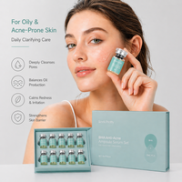 Sérum Ampoule Éclaircissant Seek Pretty Milk pour Soins de la Peau, Liquide Anti-Acné AHA BHA à l'Acide Salicylique, Kit Ampoule Nettoyante Pores