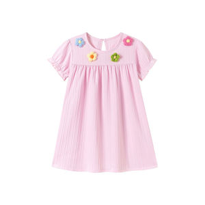 Venta al por Mayor de Vestidos de Niña con Bordados Bonitos de Estilo Europeo y Americano, Nuevos Modelos de Otoño 2026, Vestidos de Algodón con Dibujos Animados para Niñas - Product Image 1