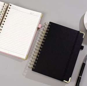 Vente d'usine - Carnet à spirales relié - Journal personnalisé - A5 - Cuir PU épais - Cadeau avec logo personnalisable - Product Image 1