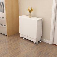 Table à manger pliable - Une table à manger simple, rectangulaire, ultra-mince, multifonctionnelle et portable pour les petits espaces de vie