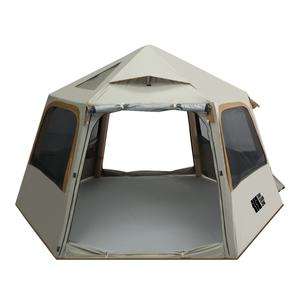 Tente <span class=keywords><strong>gonflable</strong></span> hexagonale imperméable à ouverture rapide en tissu Oxford pour le <span class=keywords><strong>camping</strong></span> en plein air quatre saisons, séjours de nuit, portable - Product Image 5