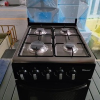 Cuisinière à quatre brûleurs avec four à gaz, allumage manuel, exportation, 50 cm de large, 1 pièce, livraison directe, 1501-2000W
