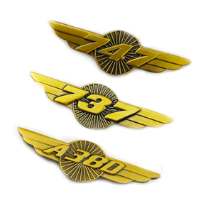 Boeing ซีรีย์737-747-787สำหรับทองโบราณ39มม. ขาเคลือบสีอ่อนปรับแต่งได้ - Product Image 1