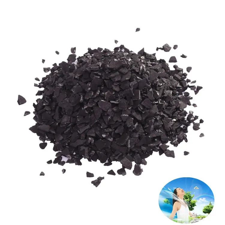 8x20 maglia granulare filtro a carbone attivo guscio di noce di cocco carbone attivo prezzo di carbone attivo per tonnellata