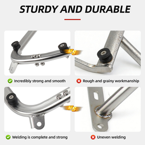 Para <span class=keywords><strong>KTM</strong></span> 1090 1290, caja superior para motocicleta, estante lateral, soporte de equipaje de acero inoxidable - Product Image 4