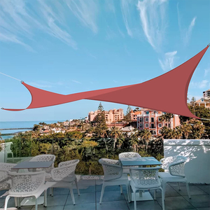 4*4m ombra esterna vela, <span class=keywords><strong>tende</strong></span> in tessuto parasole, panno ombra rosso - Product Image 5