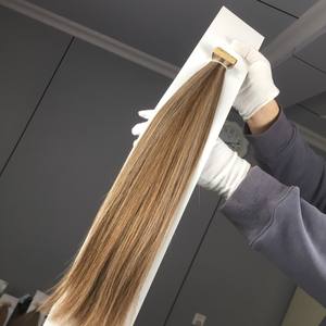 Extensiones de Cabello Humano Jasminebeauty, Invisibles, Sin Costuras, con Cinta Adhesiva, Color Marrón Piano, Cabello Virgen Real - Product Image 1