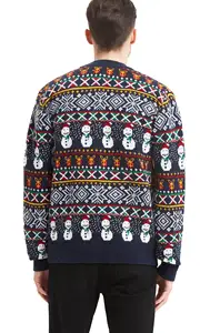 Personalizado para adultos mayoristas de punto de Cachemira cárdigan hombres feos suéter de Navidad