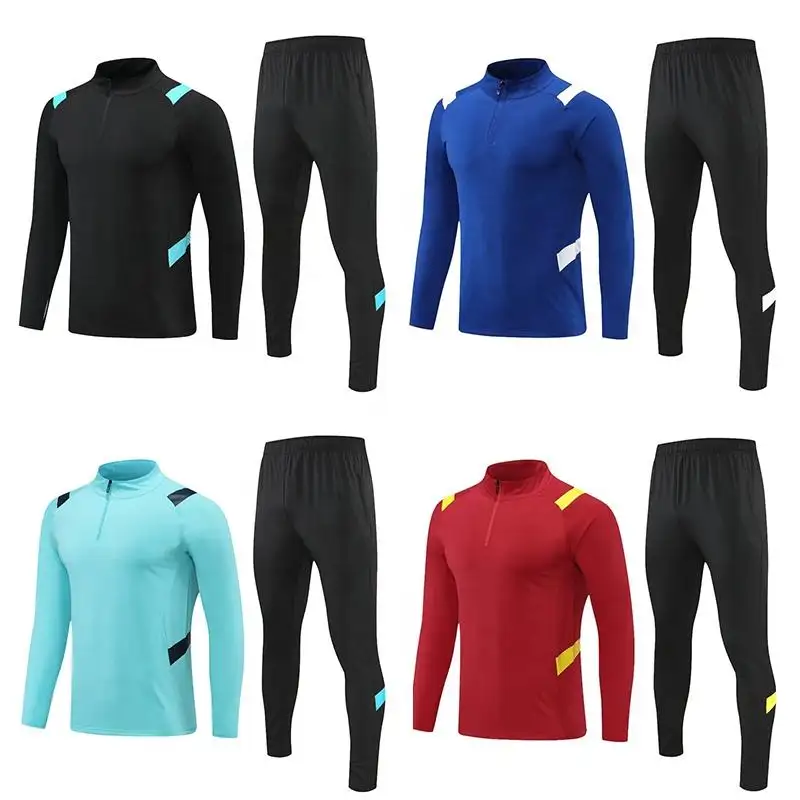 Football Training Suit New Design Wholesale Long Sleeve Soccer Tracksuit Top Quality Soccer Jacket Football Training Sportswear