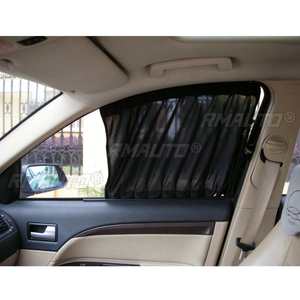 2Pcs/Set Black Auto Car Protection Curtains Anti-UV Sun <b>Shade</b> Side <b>Window</b> Visor Mesh Cover Shield Car Interior Accessories - Product Image 3