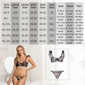<span class=keywords><strong>Soutien</strong></span>-<span class=keywords><strong>gorge</strong></span> et culotte à armatures de haute qualité à imprimé floral ensemble de sous-vêtements 2 pièces <span class=keywords><strong>soutien</strong></span>-<span class=keywords><strong>gorge</strong></span> et slip sexy ensembles de lingerie pour femmes - Product Image 4