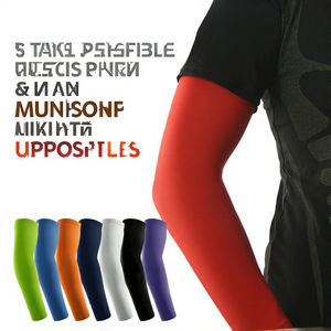 Mangas de Compresión Deportivas con Protección UV para Hombre y Mujer, de Spandex Suave, Impermeables, con Cierre de Cremallera, para Tenis - Product Image 2