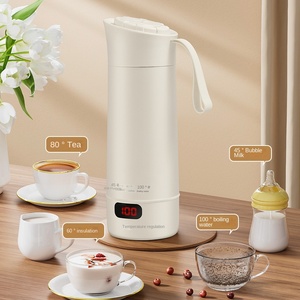 Bouilloire électrique sans fil portable entièrement automatique en acier inoxydable 1,2 L avec contrôle numérique de la température pour usage domestique - Product Image 6